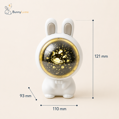 BunnyLume dimensions: 110 by 93 by 121 millimetres